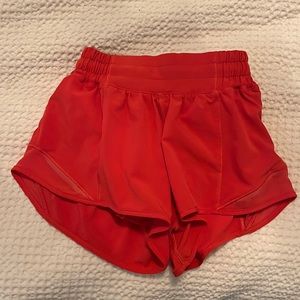 Lulu Lemon Shorts Size 0 Hotty Hot 2.5
